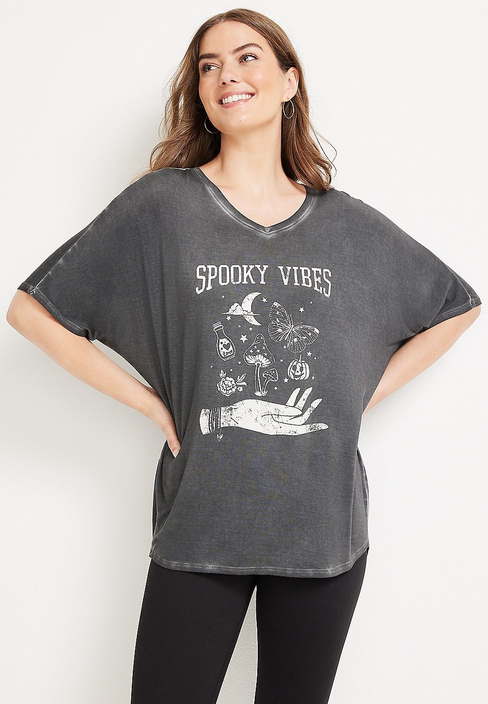 Spooky Vibes Halloween Graphic Tee | Maurices