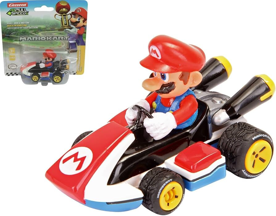 Carrera Pull & Speed 15818404 Official Licensed Kids Mario Kart Toy Car Pull Back Vehicle for Age... | Amazon (US)