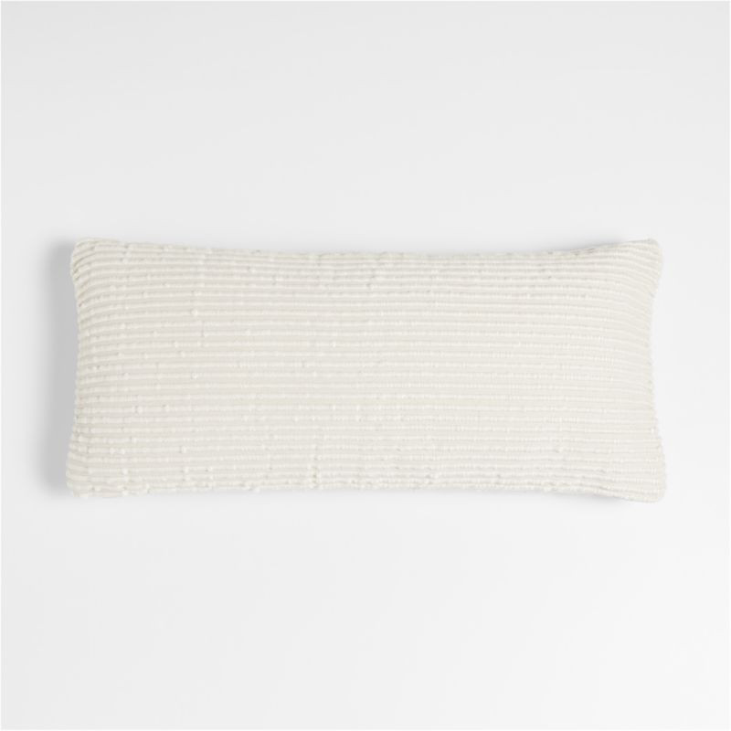 Chords 36"x16" Mudcloth Wide Stripe Outdoor Pillow by Leanne Ford + Reviews | Crate & Barrel | Crate & Barrel