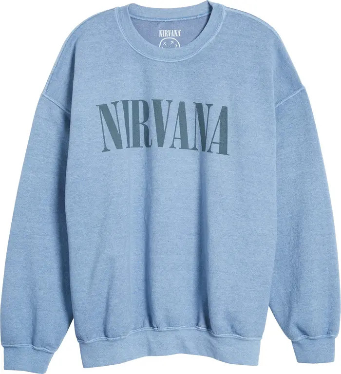 Nirvana Smiley Graphic Sweatshirt | Nordstrom