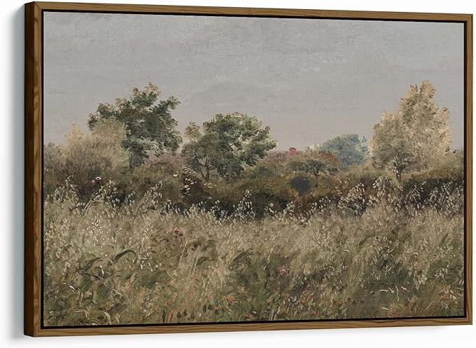 Retro Framed Canvas Wall Art for Living Room Bedroom Decor, Vintage Farmhouse Painting Prints Far... | Amazon (CA)