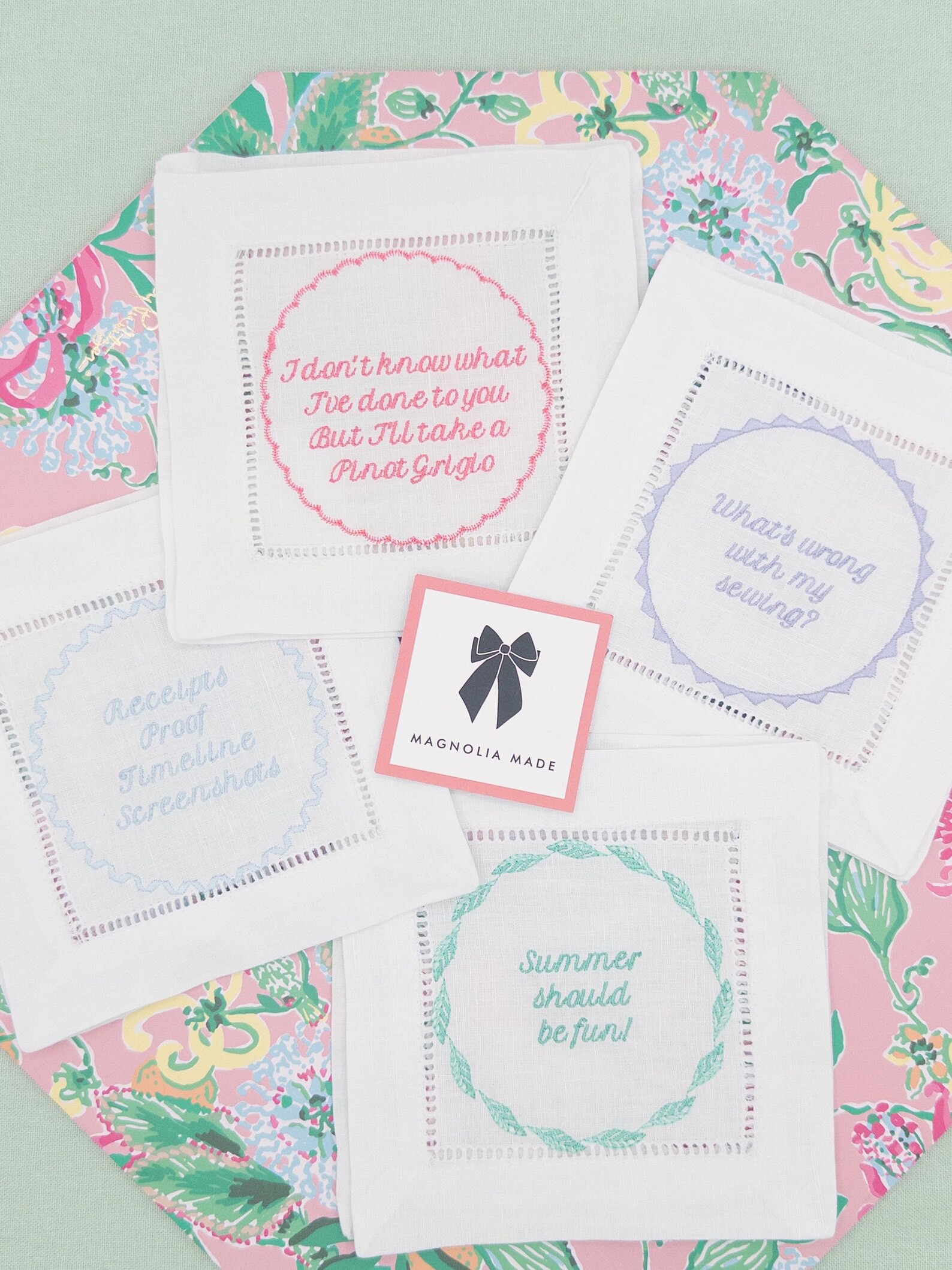 Embroidered Cocktail Napkins - Bravo Quotes Round Two - Real Housewives, Southern Charm, Vanderpu... | Etsy (Global)