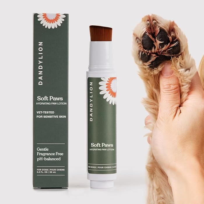 Dandylion Soft Paws Lotion with Brush | Dog Paw Balm & Paw Butter | Hydrating, Vet-Approved, Lick... | Amazon (US)