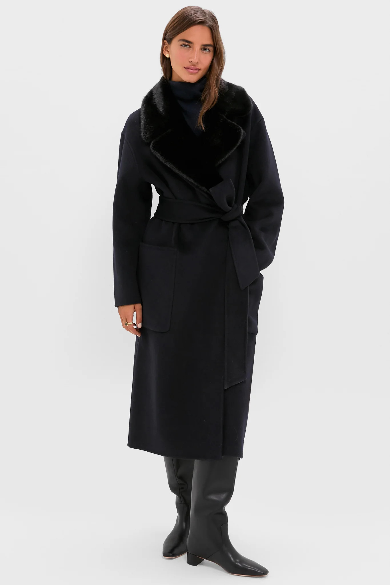Navy Wool Trinity Coat | Tuckernuck (US)