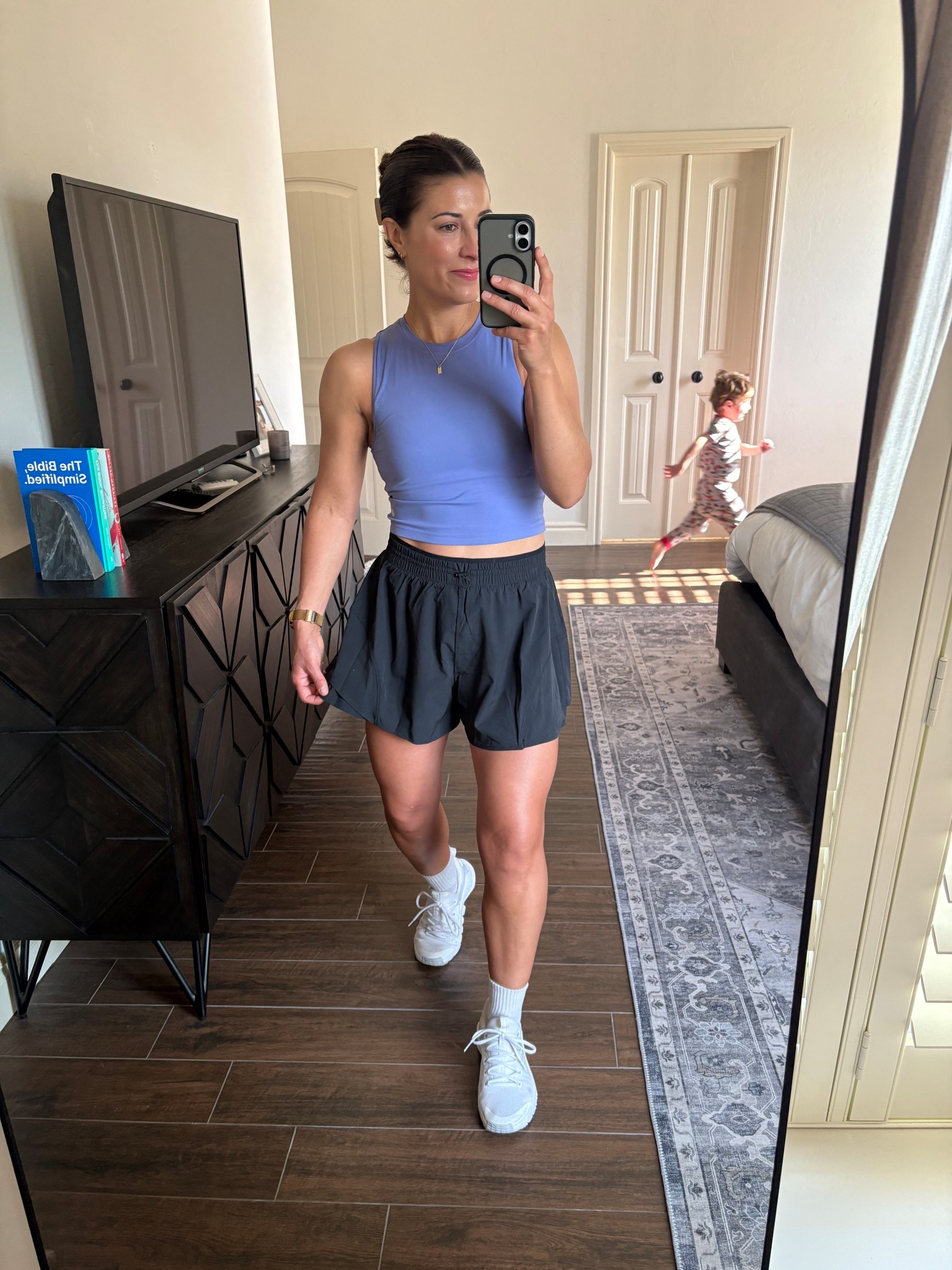 Flowy sports gym shorts. Lined. Perfect! 