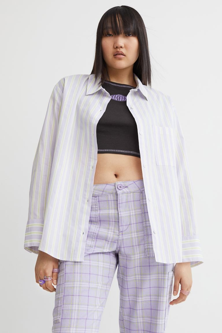 Oversized Poplin Shirt | H&M (US + CA)