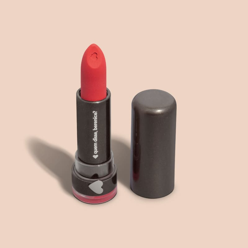 Batom Mate Vermelho Vermelaranja Alta Pigmentação 3,8g | QuemDisseBerenice (BR)