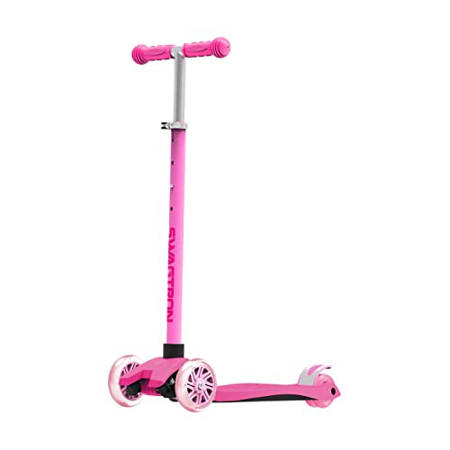 Swagtron K5 3-Wheel Kids Scooter with Light-Up Wheels | Quick Assembly | ASTM-Certified | Height-Adj | Amazon (US)