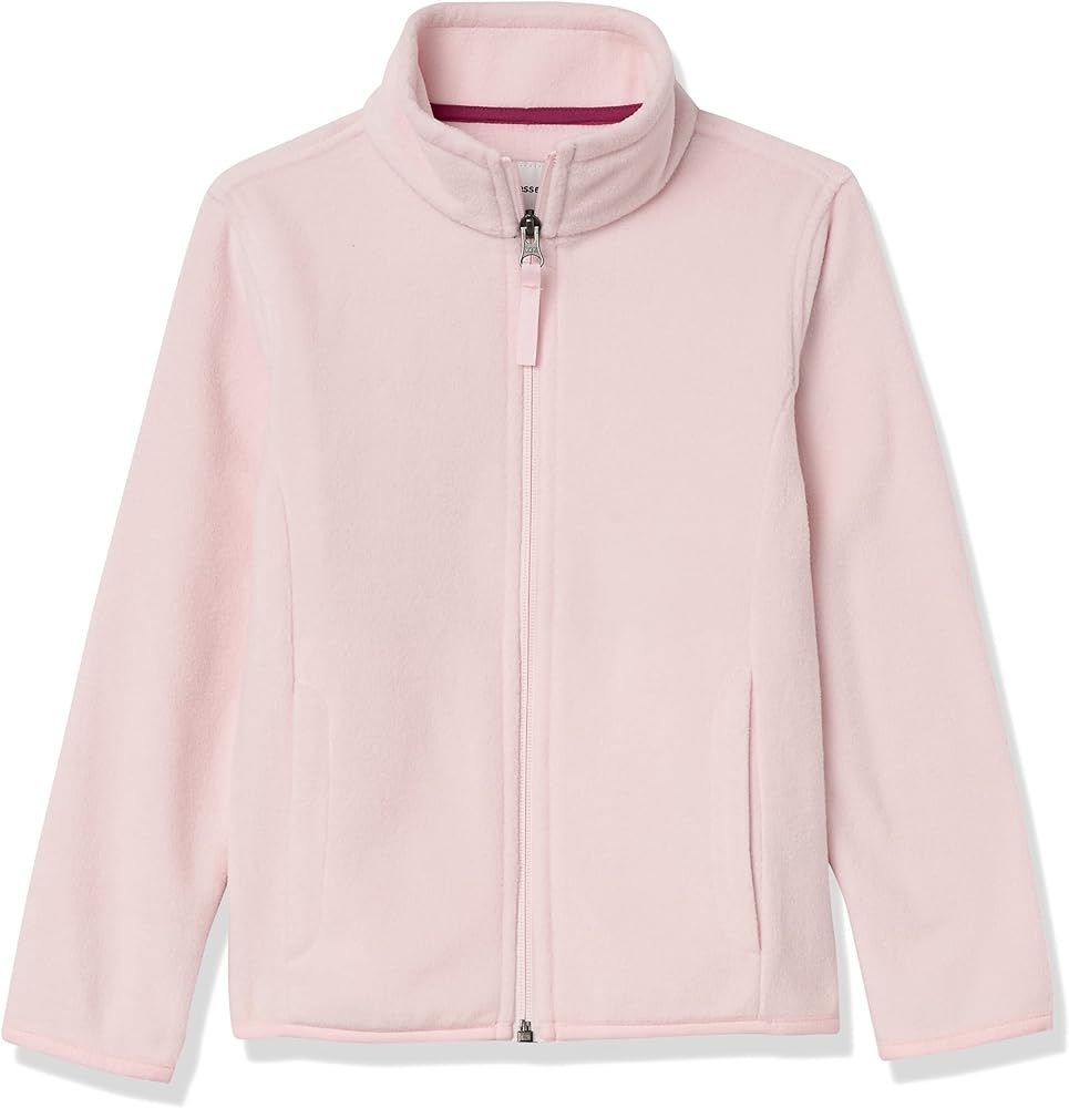 Amazon Essentials Girls and Toddlers' Polar Fleece Full-Zip Mock Jacket | Amazon (US)