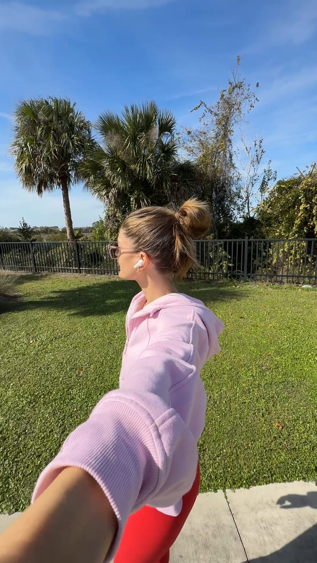 Morning walk ootd 👟☀️☁️🦩 wireless headphones and smartwatch are both affordable options! 🎧⌚️ 

Affordable outfit, affordable tech, Amazon finds, crz yoga, leggings, activewear, affordable activewear, Florida, Disney local, target finds, lululemon, fitness 

#LTKfitnessgoals #LTKootd #LTKActive