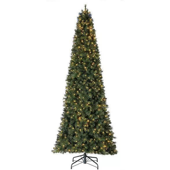 Home Heritage 12' Cascade Cashmere Quick Set Christmas Tree with Changing Lights | Target