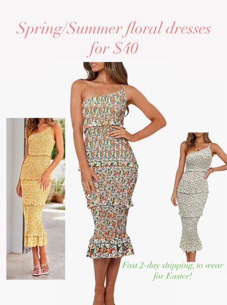 Here’s some great floral dresses perfect for spring and summer!! And even for Easter!!! It can get delivered in 2 days!! And they’re only $40!!! #dresses #springdress #easterdress #summeroutfit #vacationoutfit 

#LTKunder50 #LTKstyletip #LTKFind
