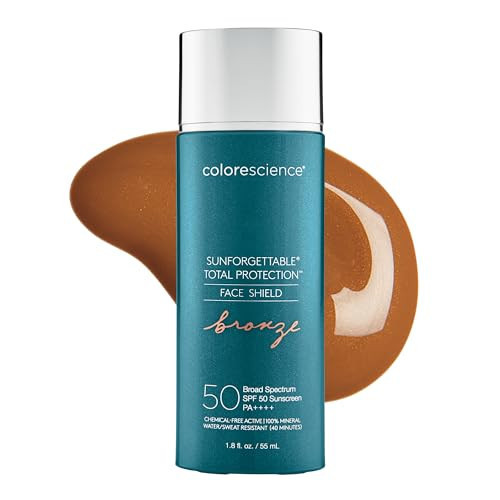 Colorescience Sunforgettable Total Protection Face Shield Bronze SPF 50, 1.8 Fl Oz | Amazon (US)