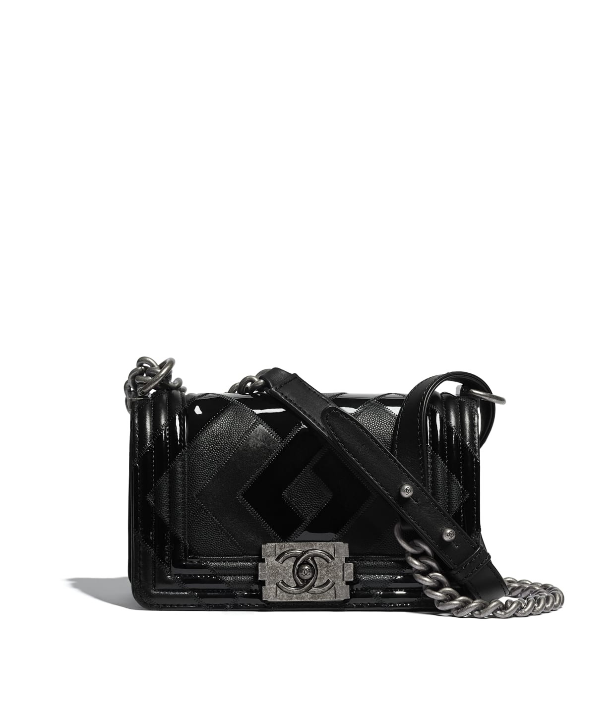 Calfskin, Patent Calfskin, Grained Calfskin & Ruthenium-Finish Metal | Chanel, Inc. (US)