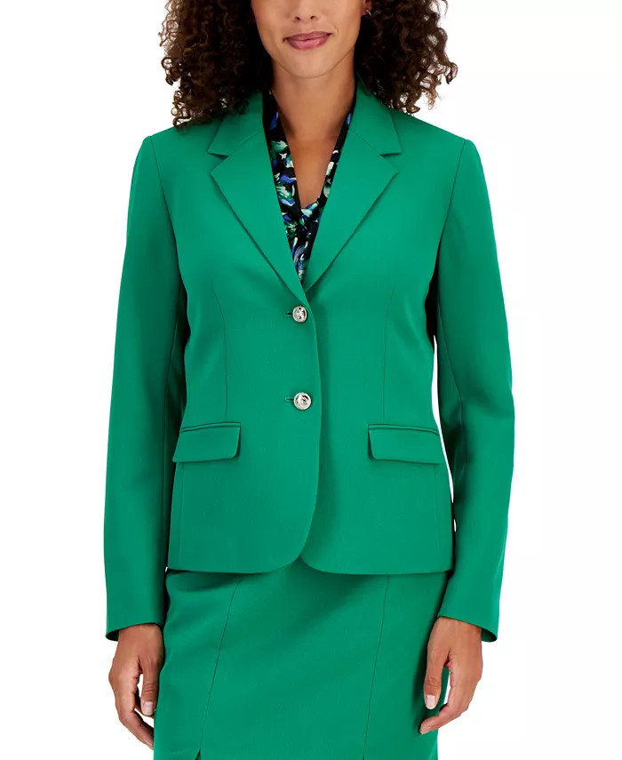 Kasper Two-Button Blazer, Regular and Petite Sizes - Macy's | Macy's