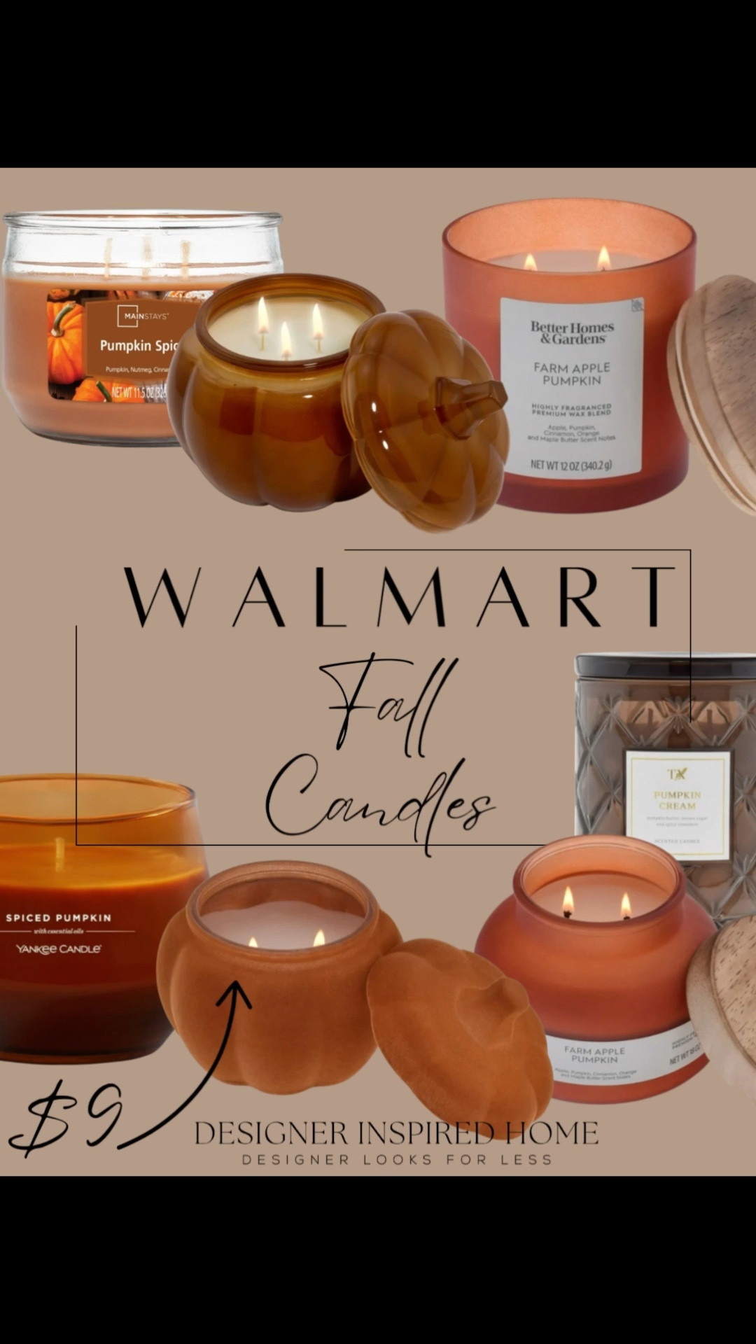Affordable Fall candles from Walmart! 

#LTKHome #LTKFindsUnder50 #LTKSeasonal