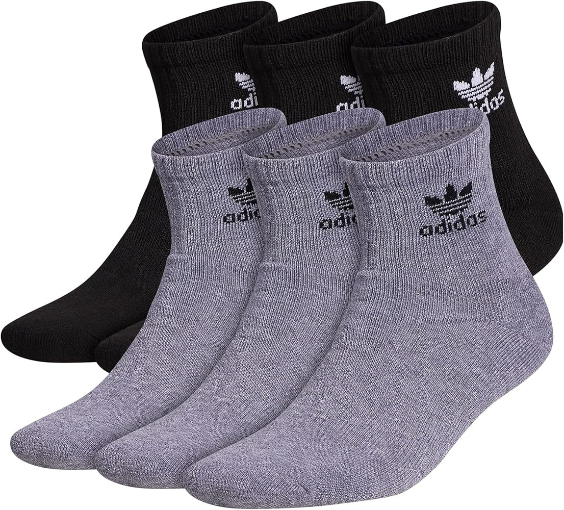 adidas Originals Originals Trefoil Quarter Sock 6-Pack | Amazon (US)