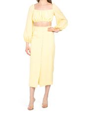 Enza Crop Top And Skirt Set | TJ Maxx