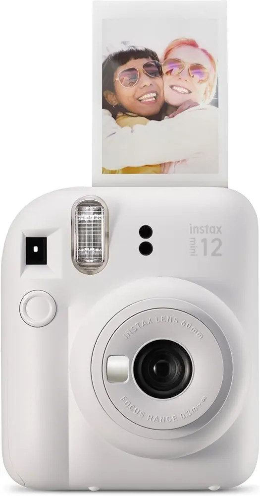 Fujifilm Instax Mini 12 Instant Film Camera, Clay White | Amazon (US)