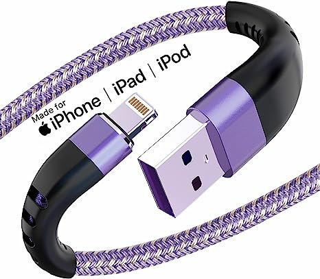 Apple MFi Certified 3 Pack iPhone Charger 6ft, Essri Long Lightning Cable Strong Nylon Braided Ch... | Amazon (US)