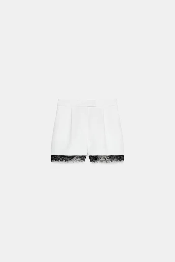 BERMUDASHORTS MIT SPITZE | Zara US