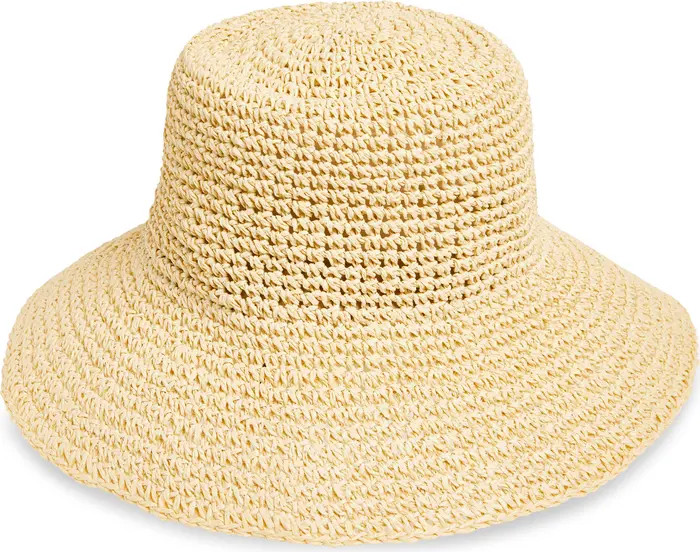 Nordstrom Lantern Packable Straw Bucket Hat | Nordstrom | Nordstrom