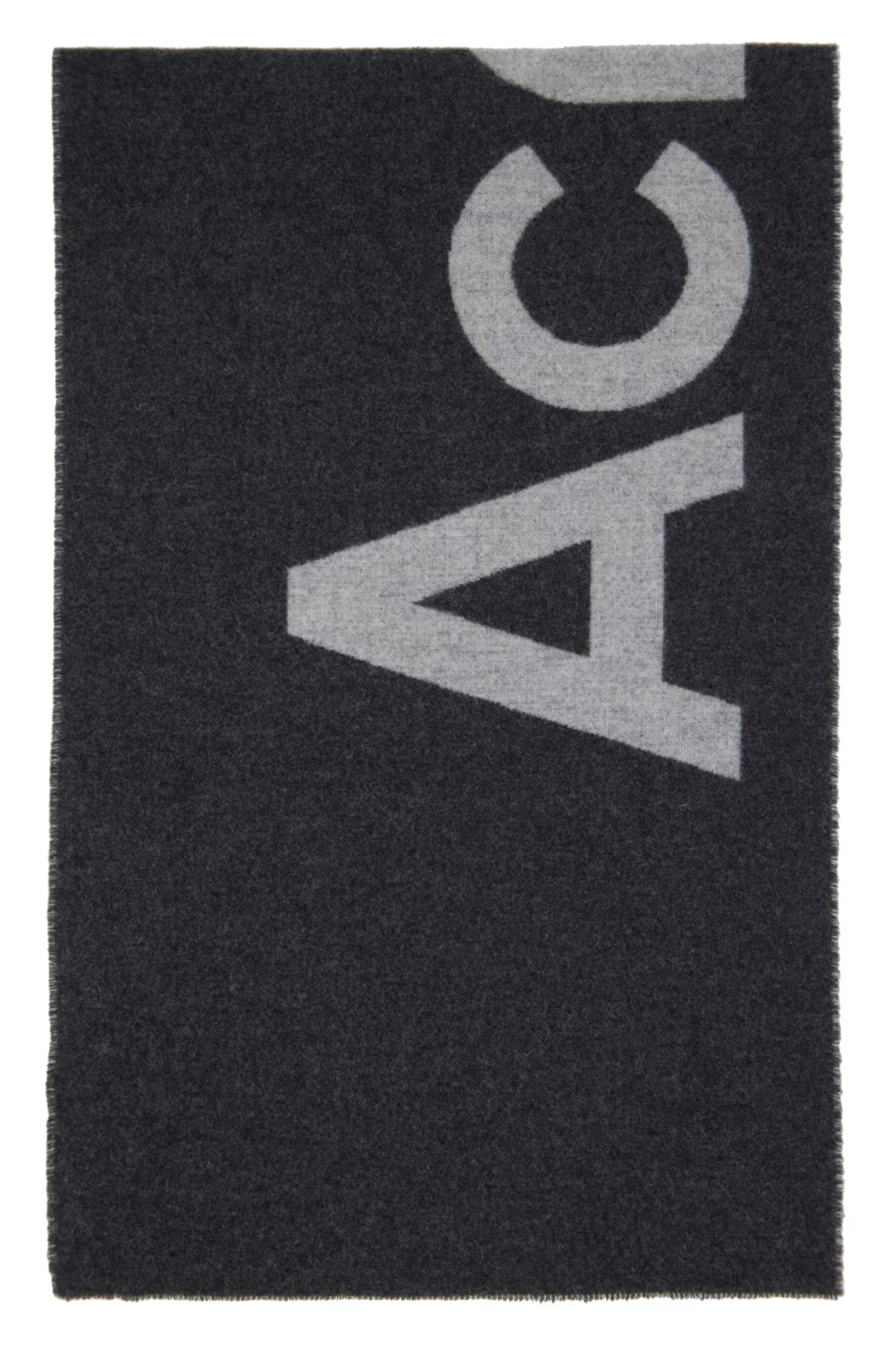 Acne Studios - Gray Jacquard Scarf | SSENSE