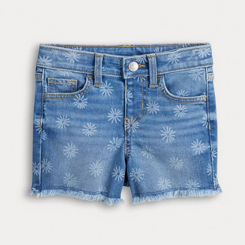 Baby & Toddler Girl Jumping Beans® Mid Rise Jean Shorts | Kohl's
