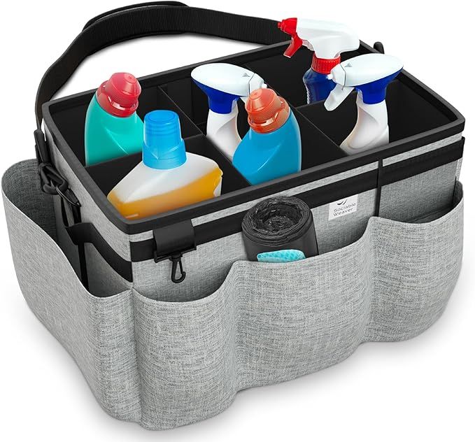Cleaning Caddy Bag - Organize & Simplify Your Cleaning Routine with Style & Functionality - Durab... | Amazon (US)