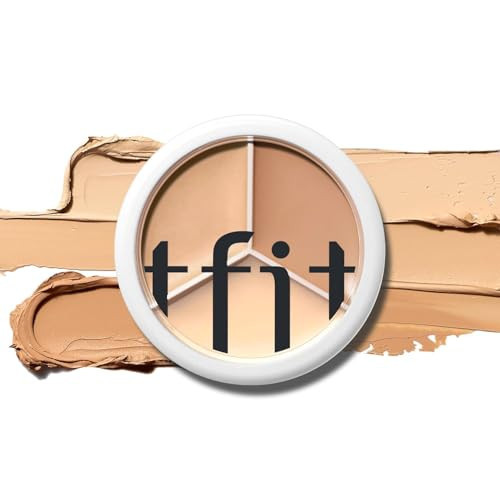 TFIT Multi-Use Pot Concealer - Triple Palette | High-Pigmented, Full Coverage & Crease-Proof | Korean Concealer for Dark Circles, Redness & Blemishes (01 Neutral, 0.52 Oz) | Amazon (US)