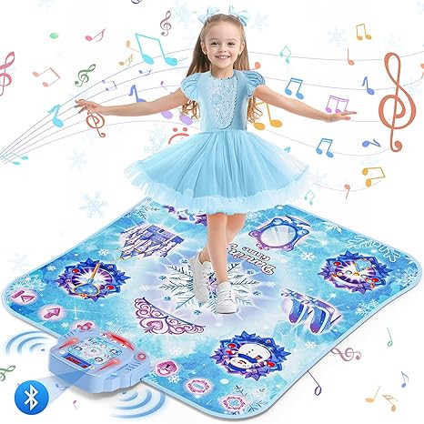 Dance Mat Toys Girl Gift: 8-Button Frozen Dance Pad Wireless Bluetooth Electronic Dance Game for ... | Amazon (US)