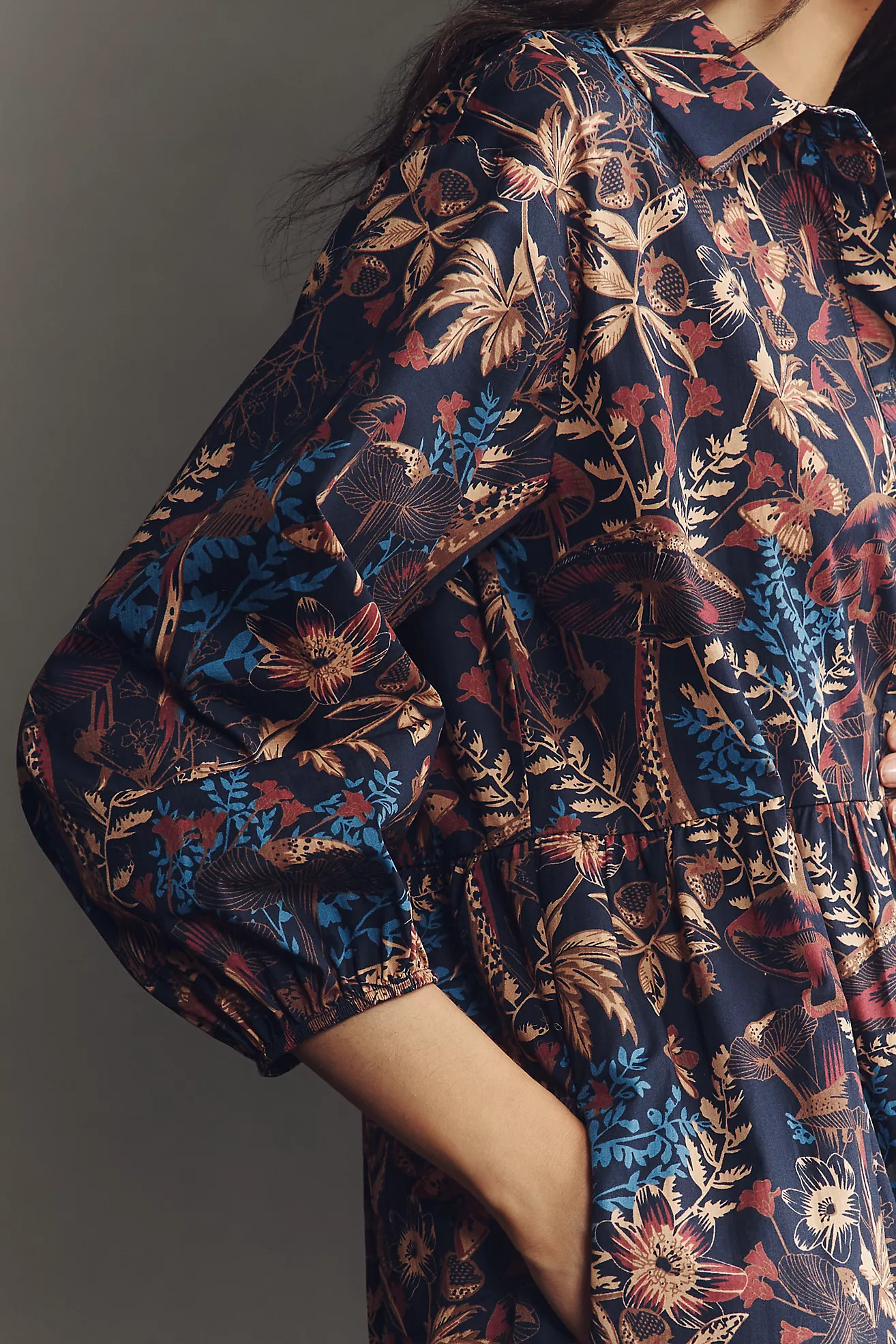 The Bettina Tiered Shirt Dress by Maeve | Anthropologie (US)