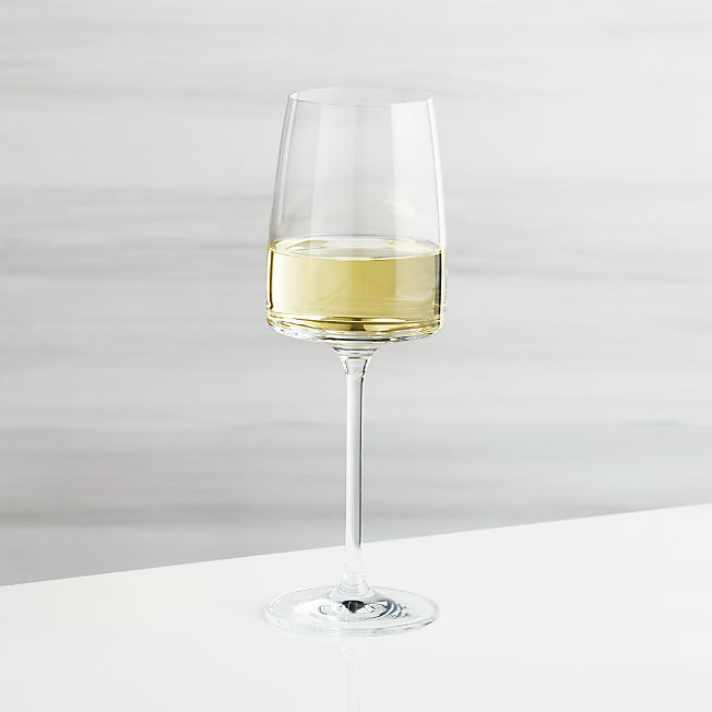 Schott Zwiesel Sensa Level Square Red Wine Glass + Reviews | Crate & Barrel | Crate & Barrel