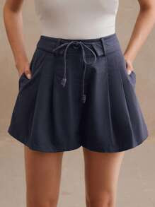 Anewsta Women A-Line Business Casual Shorts, Summer | SHEIN