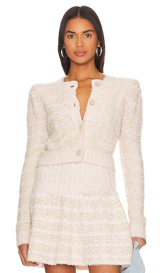 Saxson Cardigan in Cream Puff Pink | Revolve Clothing (Global)