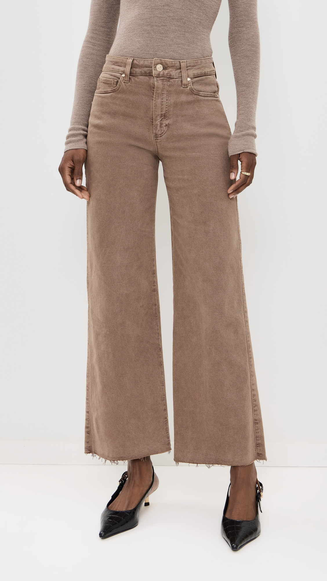 PAIGE Anessa 31 Jeans with Raw Hem Vintage Canewood 29 | Shopbop