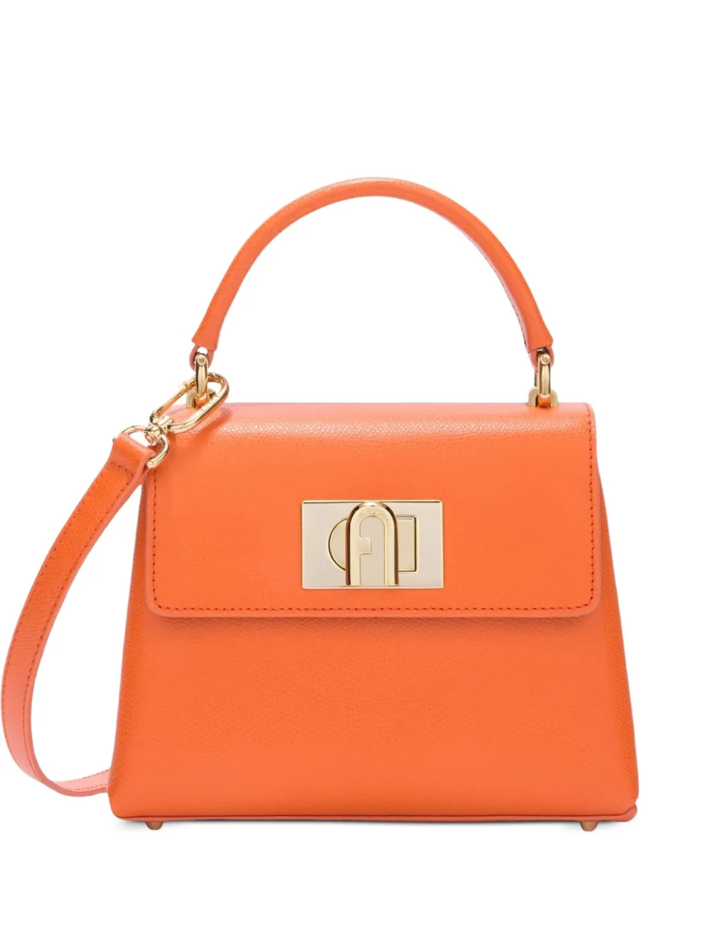 Furla Mini 1927 Leather Tote Bag | Orange | FARFETCH UK | Farfetch Global
