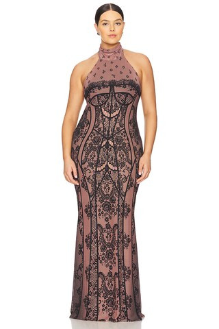 Arlette Dress in Noir Bustier | Revolve Clothing (Global)