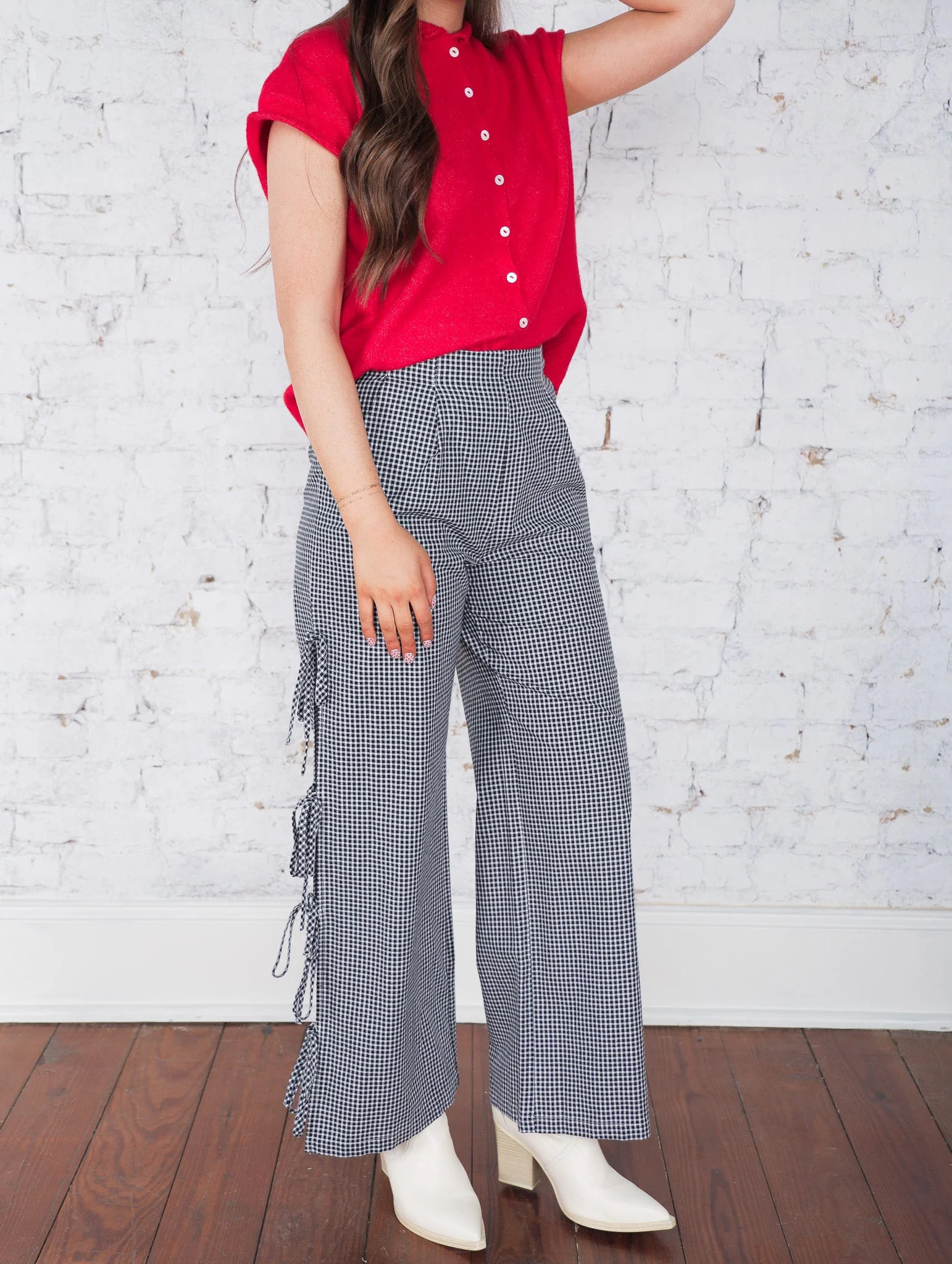 Emerson Checkered Pants - Molly Green | Molly Green
