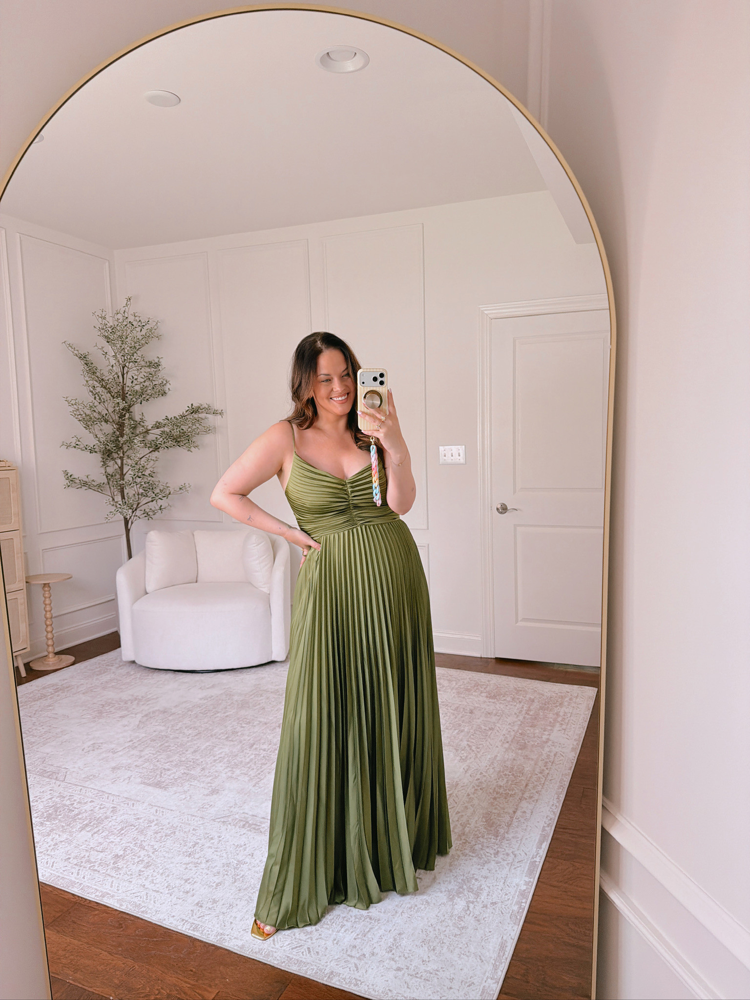 wearing a size 14 in the dress, size 8.5 in the heels 

 #LTKSeasonal #LTKMidsize #LTKWedding