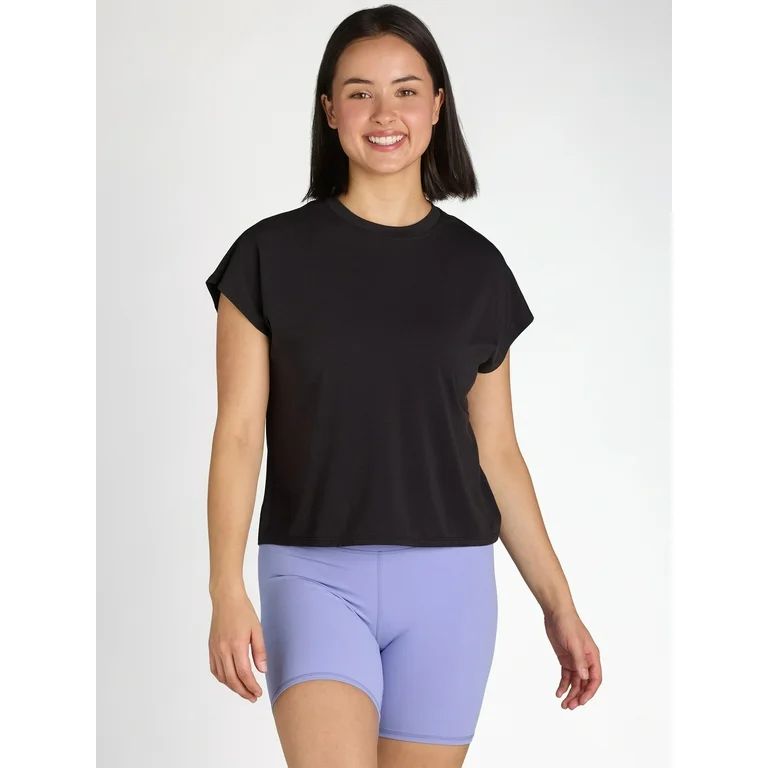 Avia Women's Cutout Back Dolman Sleeve T-Shirt, Sizes XS-XXXL | Walmart (US)