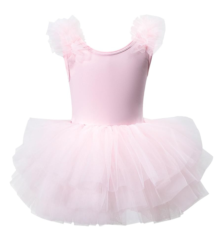 KARETT Toddler Ballet Outfit Sleeveless with Snap Gymnastics Leotards for Girls 1-7Y | Amazon (US)