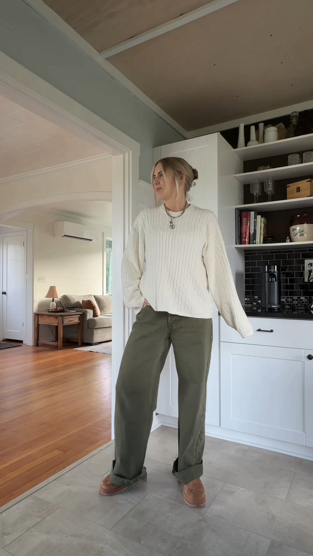 Parke low rise olive jeans | size 30
Gap CashSoft Cable Knit Crewneck Sweater | size XL tall
Madden Girl clogs/ugg dupes! 