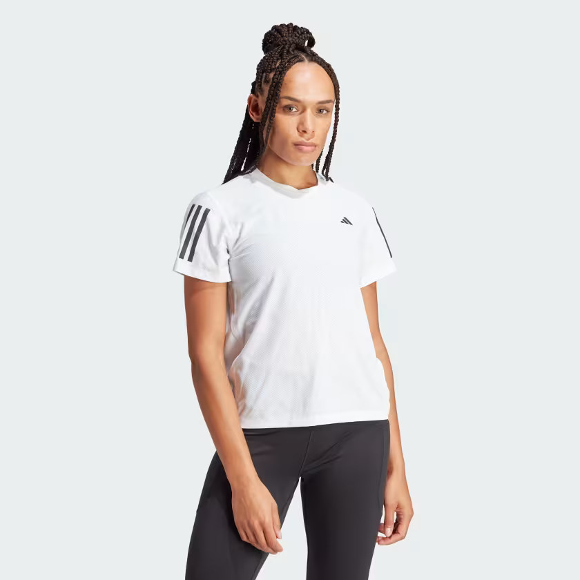 adidas Own The Run Tee - White | Free Shipping with adiClub | adidas US | adidas (US)