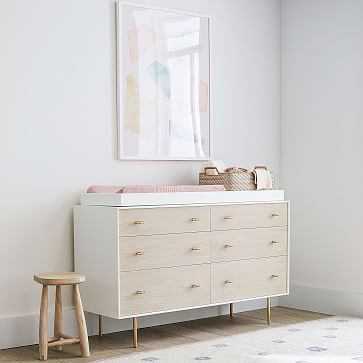 Modernist 6-Drawer Changing Table - White | West Elm (US)