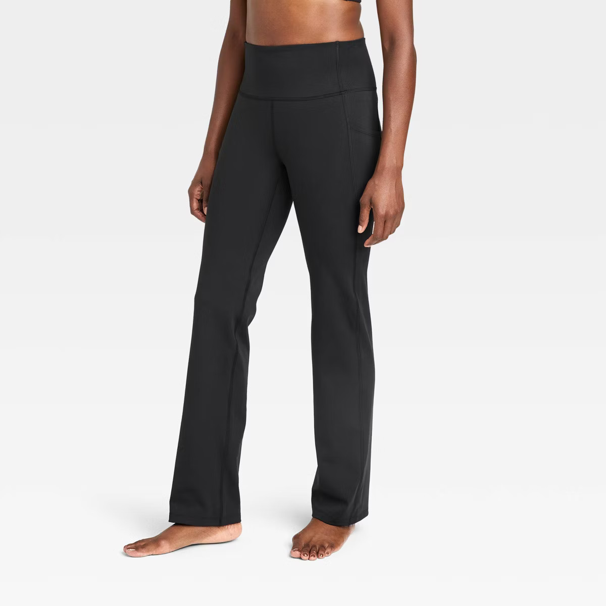 Women's Brushed Sculpt Pocket Straight Leg Pants - All In Motion™ | Target