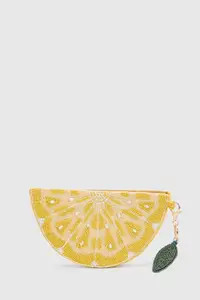 Yellow Beaded Lemon Slice Novelty Clutch Bag | Boohoo | Boohoo.com (UK & IE)