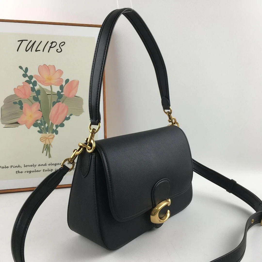 Coach C4823 Leather Soft Tabby Shoulder Bag 2 Way Crossbody Black Outlet | eBay US