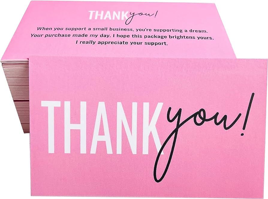RXBC2011 Thank You for your support Cards Handwritten Lettering Design Thank you small business c... | Amazon (US)