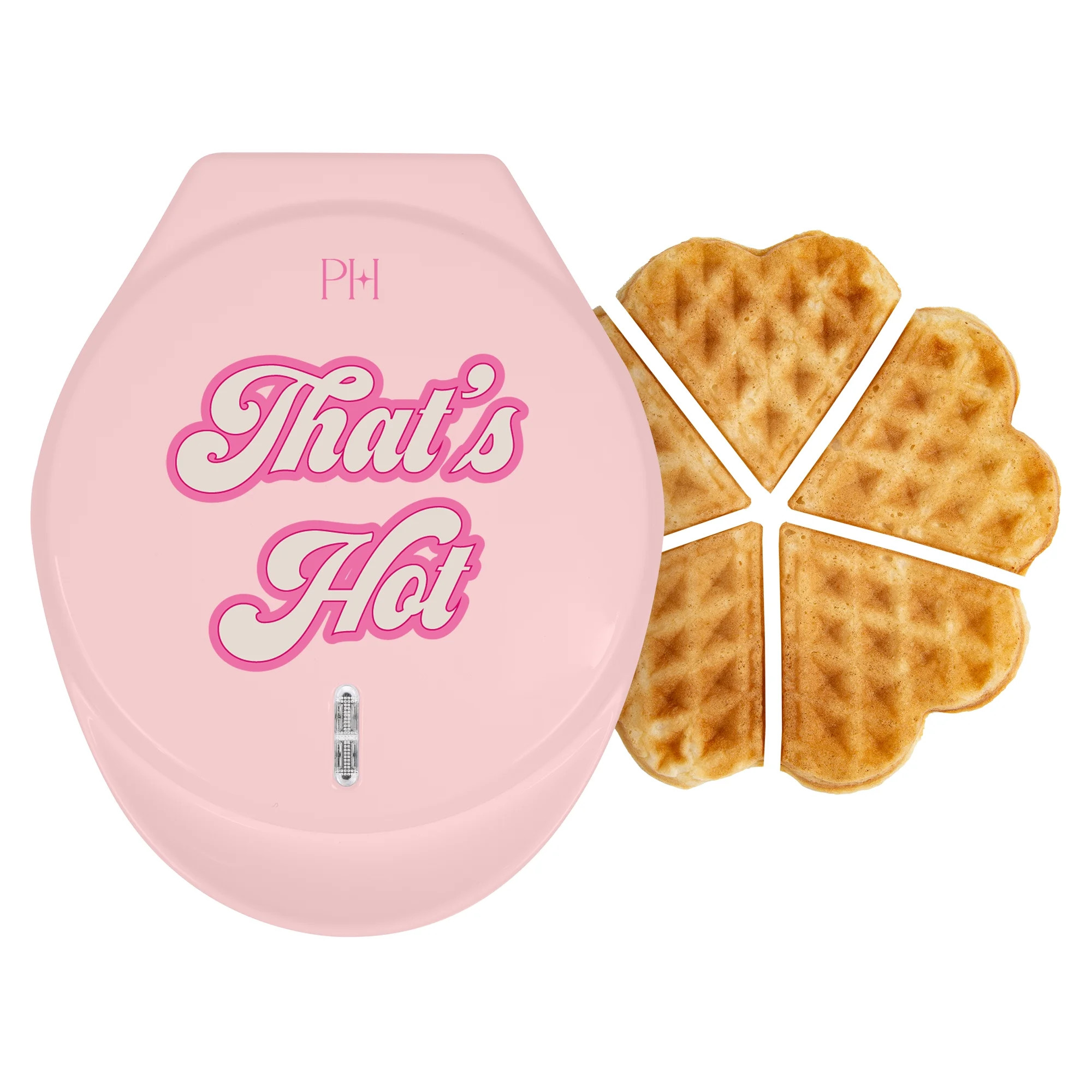 Paris Hilton That's Hot Heart Waffle Maker, Nonstick 6" Plates, Pink | Walmart (US)